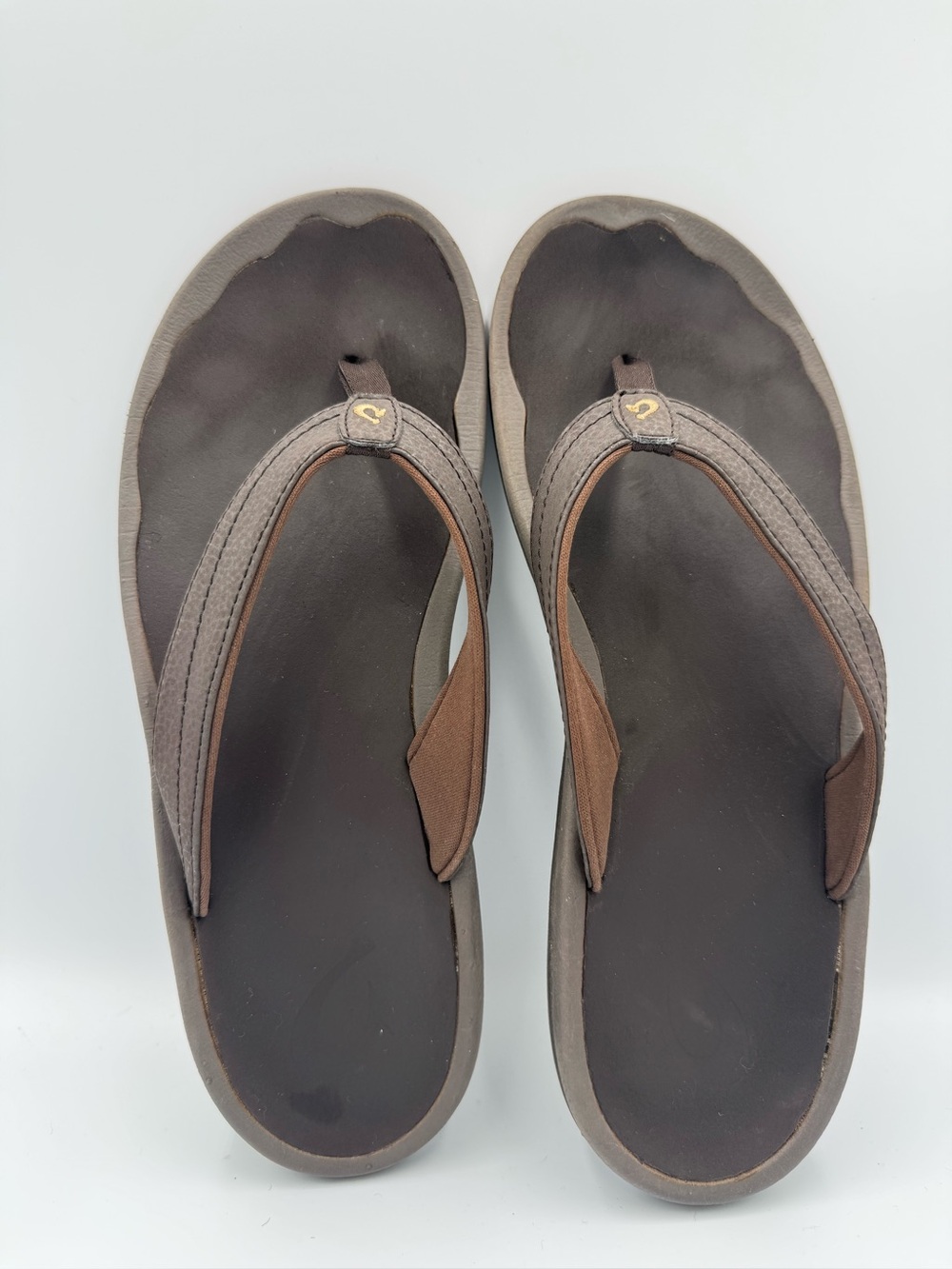 OluKai Ohana Women’s Size 10 Flip Flops Dark Java Brown Sandals 20110-4848